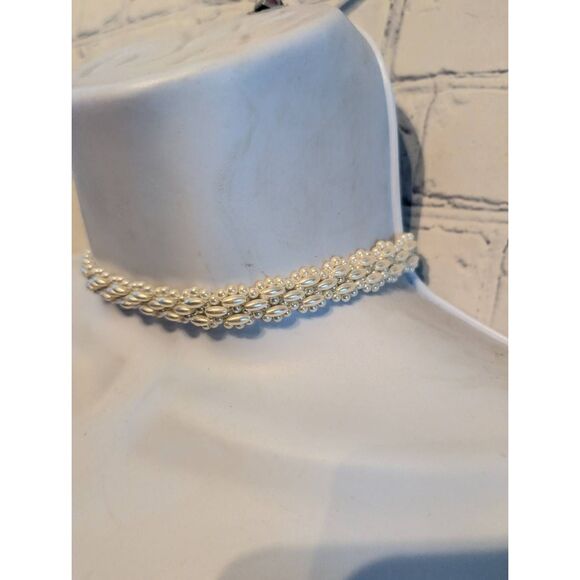 Vintage dual sided, pearl bead, choker and accessory - Picture 9 of 9